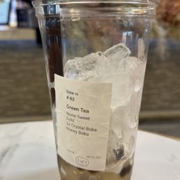 $9 for mostly ice? I finished the tea in just a few sips. Very disappointing. $9 for mostly ice? I finished the tea in just a few sips. Very disappointing.