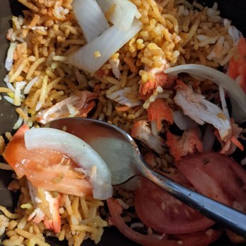 Indian Masala - Chicken biryani just like I had in Gulshan-e-Johar near Nazimabad, Karachi. I added more sliced onion and tomato just like I did back then. - Indian Near Me - Maplewood, Minnesota