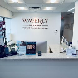 Waverly DermSpa - Greeting desk upon entering Waverly Dermspa!