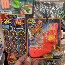 Dollar Tree - You should be 8+ age for the toy cap gun, but also should be 12+ age to have the toy cap gun ammo