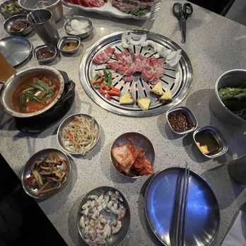 Don Blanc - My first time eating here and the meat looks delicious!! - Korean Near Me - Oakland, California