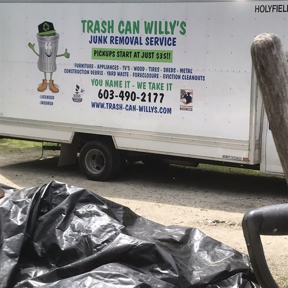 Trash Can Willys Junk Removal Service - Their truck and my firewood stack - Junk Removal & Hauling Near Me - Hooksett, New Hampshire Trash Can Willys Junk Removal Service - Their truck and my firewood stack - Junk Removal & Hauling Near Me - Hooksett, New Hampshire
