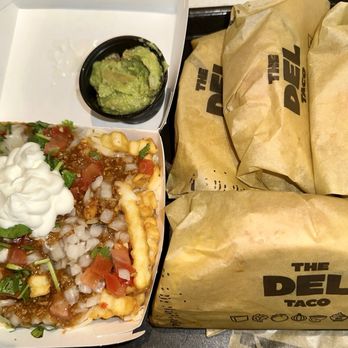 Del Taco - Chili Cheddar Fries. Del Inferno - Hot. Guacamole. The Del Taco's - Mexican Near Me - Orlando, Florida Del Taco - Chili Cheddar Fries. Del Inferno - Hot. Guacamole. The Del Taco's - Mexican Near Me - Orlando, Florida