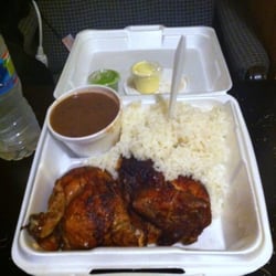 Super Chicken - Half Chicken with side of rice and beans