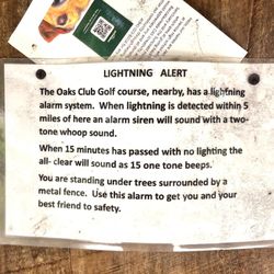 bay street dog park - Lightning alert information