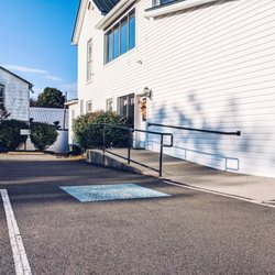 Our back door is wheelchair accessible.