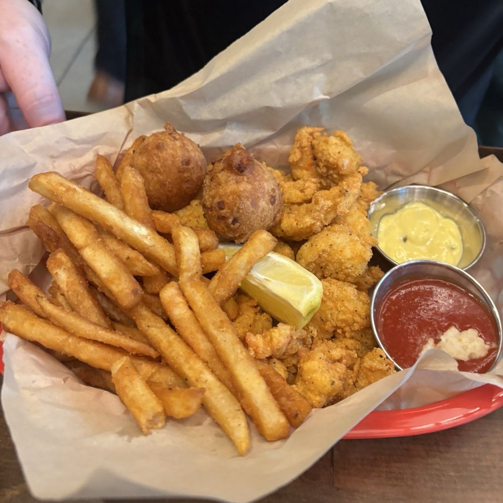 The Buoy - Fried shrimp basket - Seafood Near Me - Jacksonville, Florida The Buoy - Fried shrimp basket - Seafood Near Me - Jacksonville, Florida