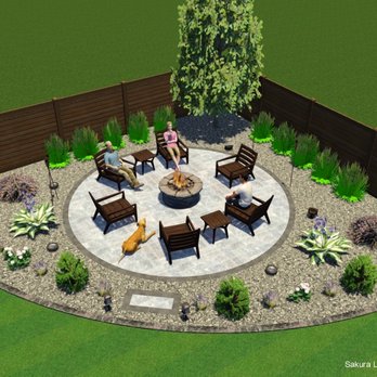 Sakura Landscapes & Design - 3D fire pit area Design - Landscape Architects or Designers Near Me Sakura Landscapes & Design - 3D fire pit area Design - Landscape Architects or Designers Near Me