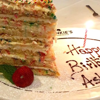 Frankie's The Steakhouse - Birthday cake!!! - Steakhouses Near Me - Duluth, Georgia Frankie's The Steakhouse - Birthday cake!!! - Steakhouses Near Me - Duluth, Georgia