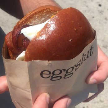 Eggslut - Bacon, Egg & Cheese sandwich - Breakfast & Brunch Near Me - Los Angeles, California