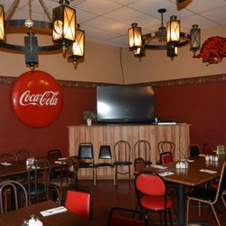 Jims Razorback Pizza - Banquet Rooms Available.
