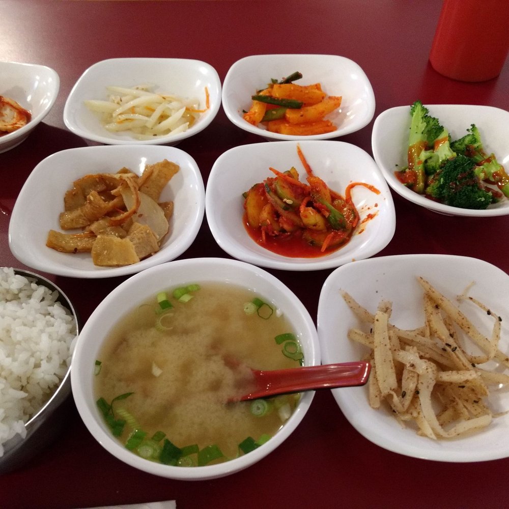 Cafe Korea - Banchan--side dishes & rice and miss soup - Korean Near Me - El Paso, Texas Cafe Korea - Banchan--side dishes & rice and miss soup - Korean Near Me - El Paso, Texas