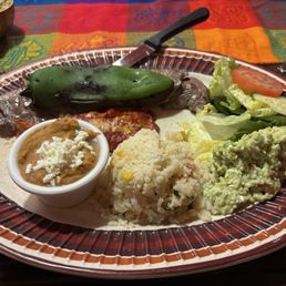 Carne Asada and Enchilada