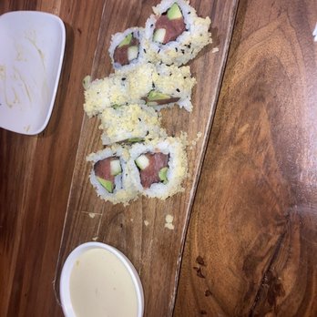 Uchi Miami - Crunchy spicy tuna roll - not spicy - Asian Fusion Near Me - Miami, Florida Uchi Miami - Crunchy spicy tuna roll - not spicy - Asian Fusion Near Me - Miami, Florida