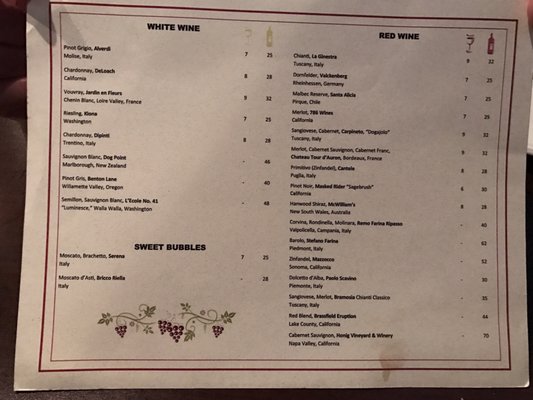 Menu photo 8 Amore Fine Italian Ristorante Floyds Knobs, IN