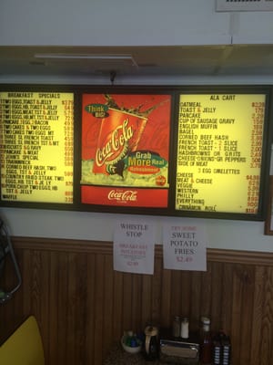 Menu photo 4 Whistle Stop Cafe Boone, IA