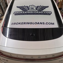 J & S Auto Buff On Wheels - Digitally printed perforated vinyl. Great for advertising. Looks awesome.