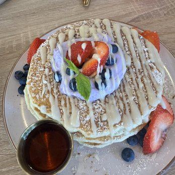 Breezy - Ube Pancake Stack - Breakfast & Brunch Near Me - San Juan Capistrano, California