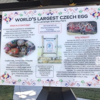 World’s Largest Czech Egg - Local Flavor Near Me - Wilson, Kansas World’s Largest Czech Egg - Local Flavor Near Me - Wilson, Kansas