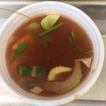 Mariscos German - Delicious seafood soup! - Food Trucks Near Me - San Marcos, California