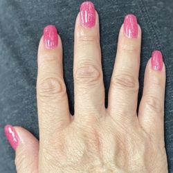 Dip powder manicure by Amy