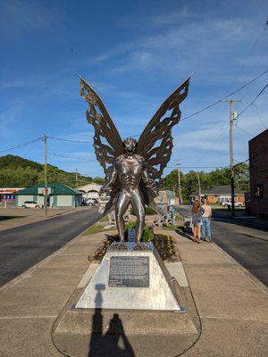 Mothman Statue and Marker by null