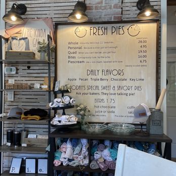 Birdie’s Pie Shop - Inside menu and merchandise. - Desserts Near Me - Hayden, Idaho Birdie’s Pie Shop - Inside menu and merchandise. - Desserts Near Me - Hayden, Idaho