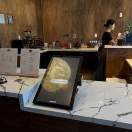 Self-serve ordering kiosk Self-serve ordering kiosk