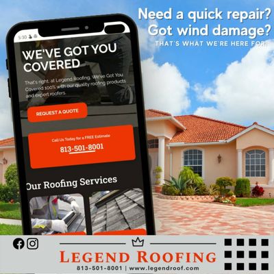 Legend Roofing Logo