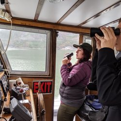 Adventure Bound Alaska - Our skipper with 2300 transits up Tracy Arm.