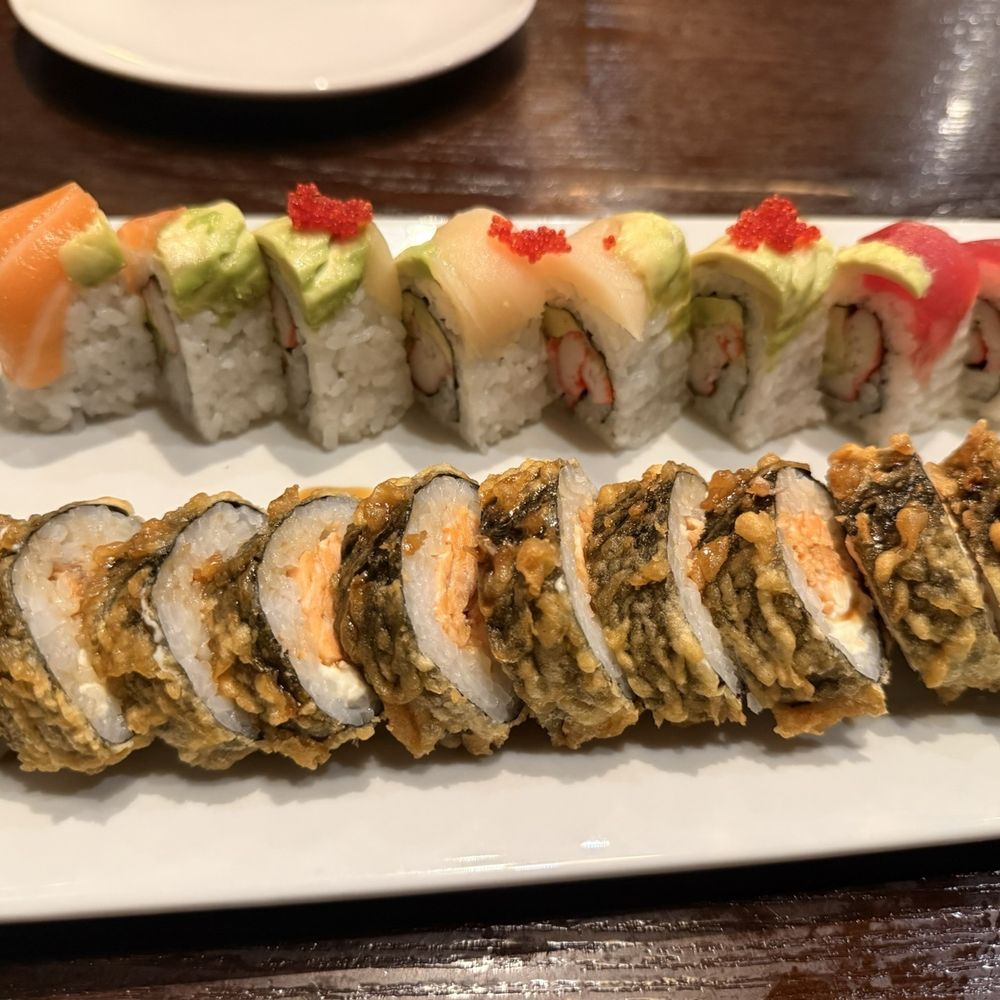 Thai Udon Cafe - Rainbow Roll Jb Tempura Roll - Thai Near Me - Naples, Florida