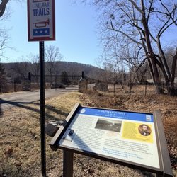 Chapman Mill Historic Site - Historic sign by PWC, outside the entrance of the Mill site