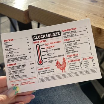 Cluck & Blaze - Menu - Chicken Shop Near Me - Long Beach, California Cluck & Blaze - Menu - Chicken Shop Near Me - Long Beach, California