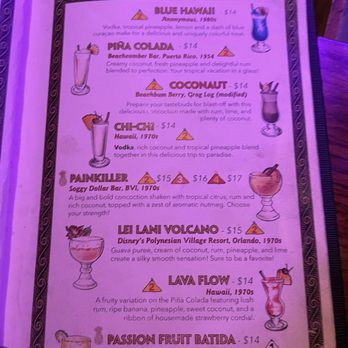 Hale Pele - One page from The ten page menu guide - Hawaiian Near Me - Portland, Oregon