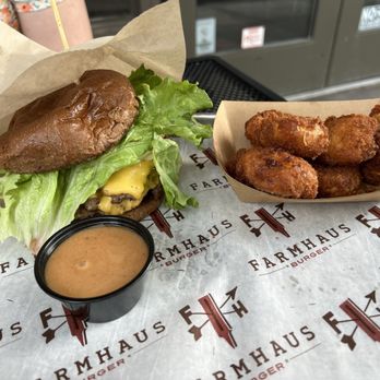 Farmhaus Burger - Build a burger and sweet potato tots. - Burgers Near Me - Augusta, Georgia