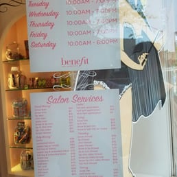 Here is salon service prices. Here is salon service prices.