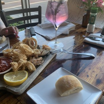Onlywood Grill - The Violetta mixed drink and Fritto Misto appetizer ! - Italian Near Me - Key West, Florida Onlywood Grill - The Violetta mixed drink and Fritto Misto appetizer ! - Italian Near Me - Key West, Florida