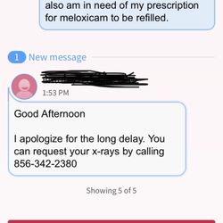 Cooper Bone and Joint Institute at Voorhees - They answered me 2 weeks later and didn't even answer my entire question. I've been out of meloxicam for 2 weeks and dealing with my pain. T