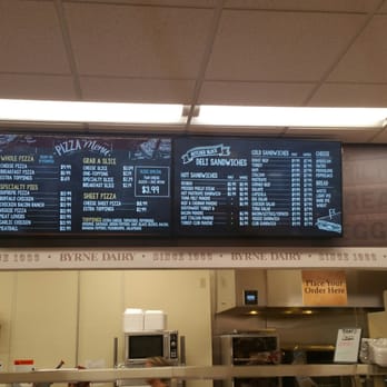 Byrne Dairy - Their sub menu. - Convenience Stores Near Me - La Fayette, New York