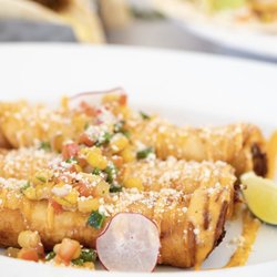 Queen Bee Gourmet Tacos and Frybread - Chicken Taquitos
