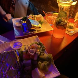 Karizma - Tuna Avocado Melted Panini & Herbed Chicken & Arugula Panini & Virgin Mojito