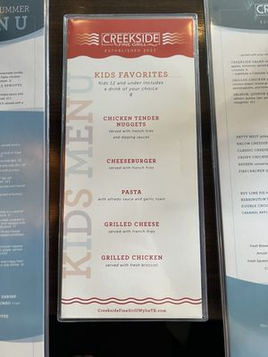 Menu photo 3 Creekside Fine Grill Wylie, TX