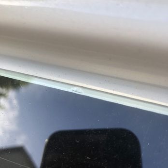 Action Auto Glass - "Clam shell" chip from original installation - Auto Glass Services Near Me - Tacoma, Washington