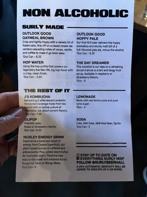 Menu photo 5 Surly Brewing Minneapolis, MN