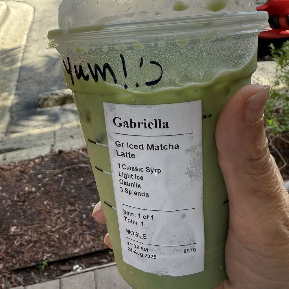 Iced Matcha with Oat Milk