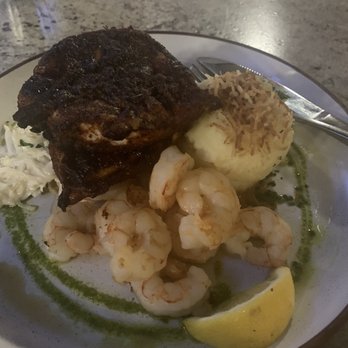 Earls Kitchen + Bar - Blackened chicken with mashed potatoes and shrimp add on - Canadian (New) Near Me - North York, Ontario