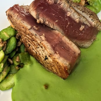 Public House Temecula - Seared blue fin runs with garbanzo bean reduction - New American Near Me - Temecula, California Public House Temecula - Seared blue fin runs with garbanzo bean reduction - New American Near Me - Temecula, California