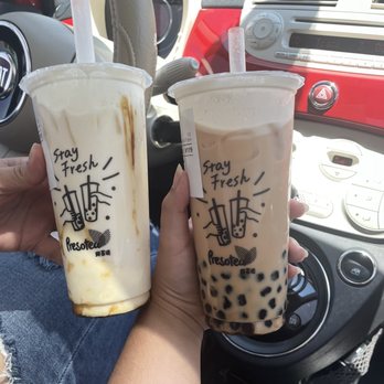 Presotea Mansfield - Creme Brulee Milk Tea, Pearl milk tea - Bubble Tea Near Me - Mansfield, Texas