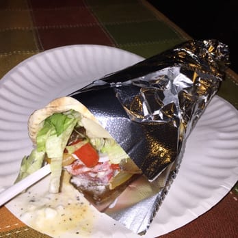 Joe's Gyros - a sandwich wrapped in foil - Street Vendors Near Me - Palm Springs, California Joe's Gyros - a sandwich wrapped in foil - Street Vendors Near Me - Palm Springs, California