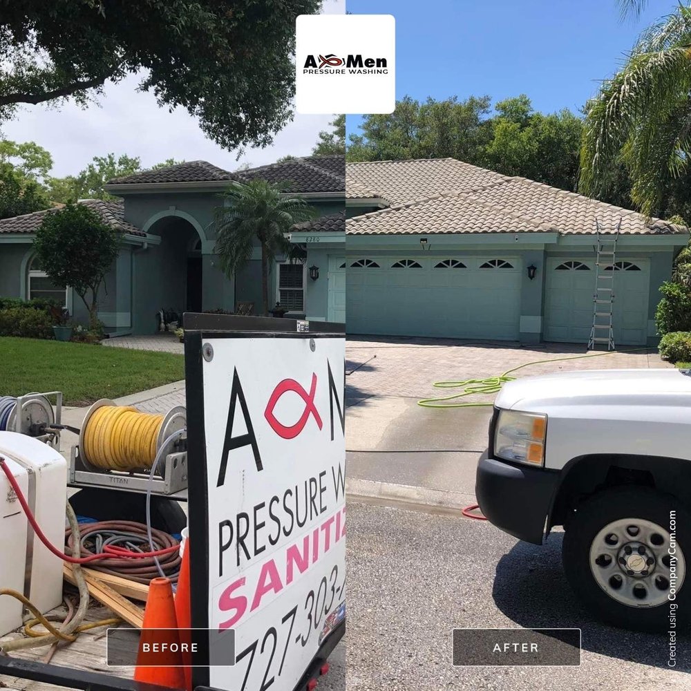 Slide of A-Men Pressure Washing